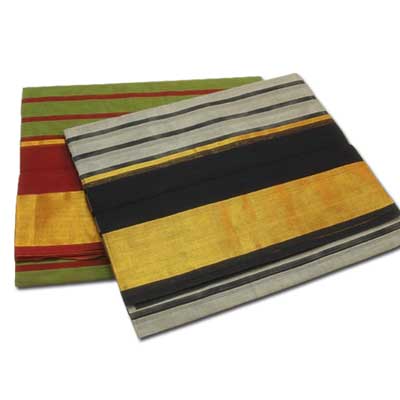 "Chettinadu Cotton Sarees SLSM-27 N SLSM-28 (Without Blouse) - Click here to View more details about this Product